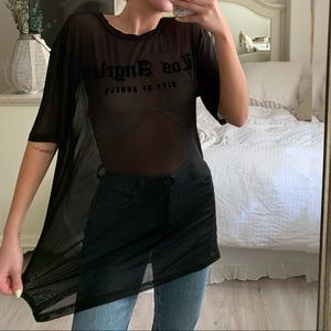 Mesh Tshirt Dress